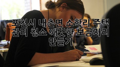 포천시 내촌면 소학리 주택 관리 청소: 깨끗한 보금자리 만들기